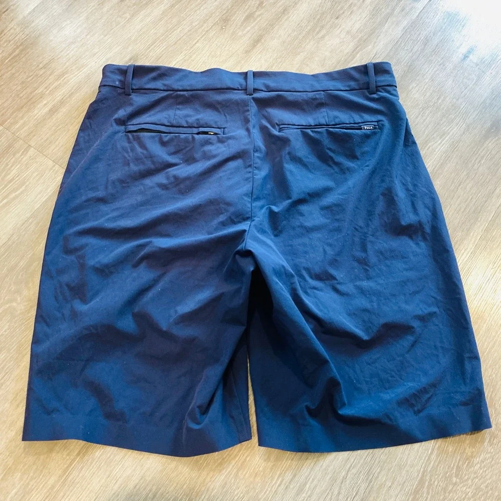 Polo Golf Ralph Lauren Navy Blue Performance Hybrid Shorts Mens 32 Liner Stretch